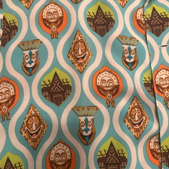 Disney Polynesian 50th Teal and Brown Graphic Shirt xxl - Picture 2 of 3